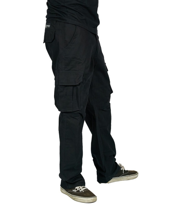 Cargo Pants Mandala 06 Black Unisex