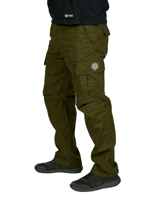 Pant Cargo Unisex Mandala Design 01 Khaki