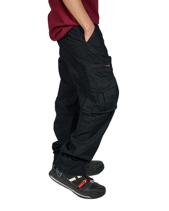 Pant Cargo Unisex Mandala Design 04 Black
