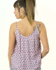Top Women Floral Ροζ