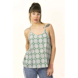 Top Women Mandala Πράσινο k
