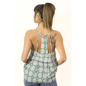 Top Women Mandala Πράσινο k