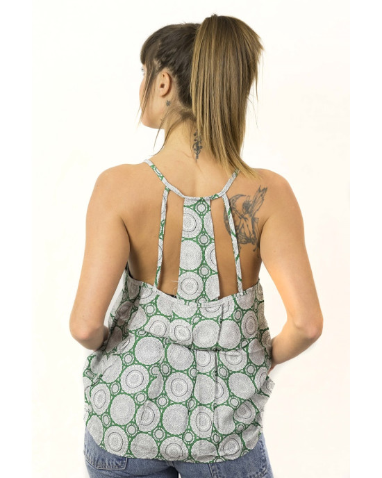 Top Women Mandala Πράσινο k
