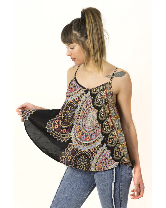 Top Women Mandala Black