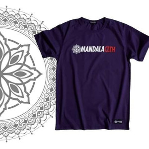 TShirt Mandala brand name Purple