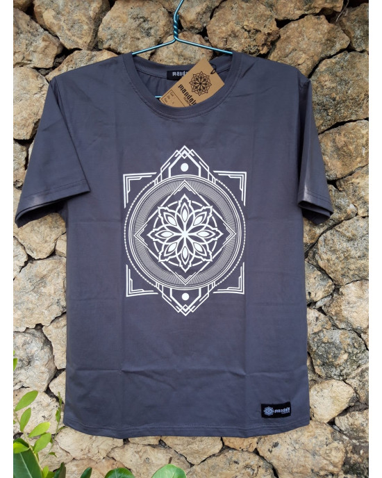 TShirt Mandala Square Dark Grey
