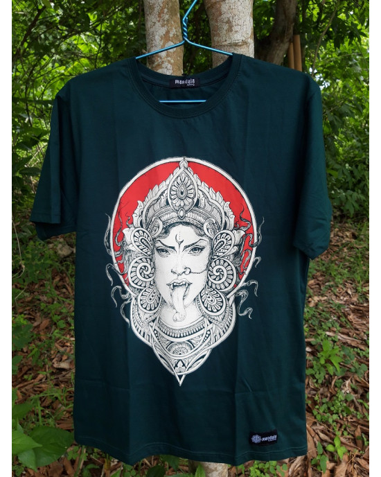 TShirt Mandala Kali Dark Green