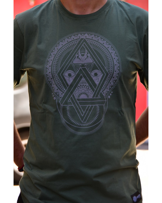 TShirt Mandala Darkface Khaki