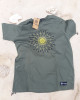 TShirt Mandala Sun Khaki