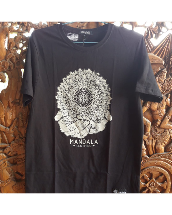 TShirt Mandala Hands Black