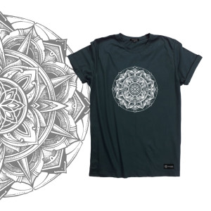 T-Shirt Mandala Dark Green