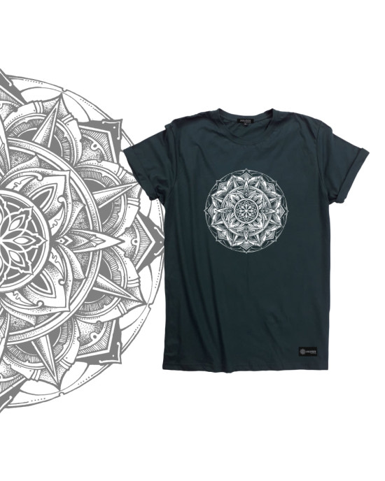 T-Shirt Mandala Dark Green