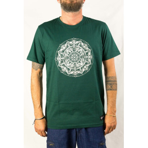 T-Shirt Mandala Dark Green
