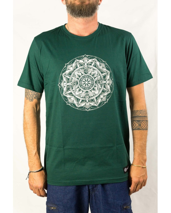 T-Shirt Mandala Dark Green