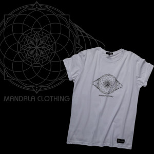 T-Shirt Mandala Geometric White