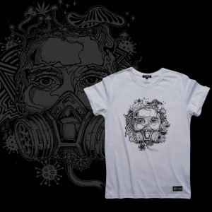 T-Shirt Psycho Virus White