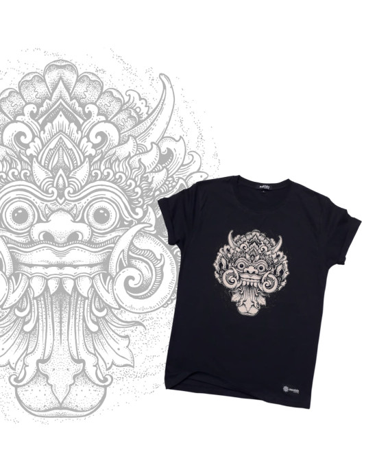 TShirt Mandala Karang Sae Black