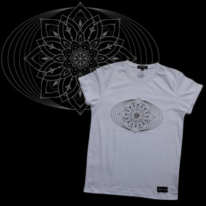 T-Shirt Mandala Global White