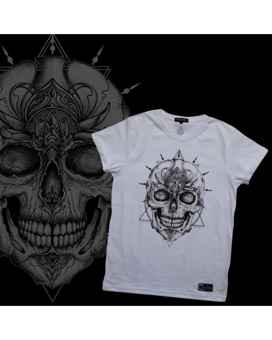 T-Shirt Seven Virtues Scull White