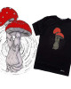 TShirt Mandala Flying Agaric Black