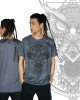 TShirt Mandala Owl Dark Grey