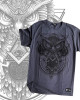 TShirt Mandala Owl Dark Grey