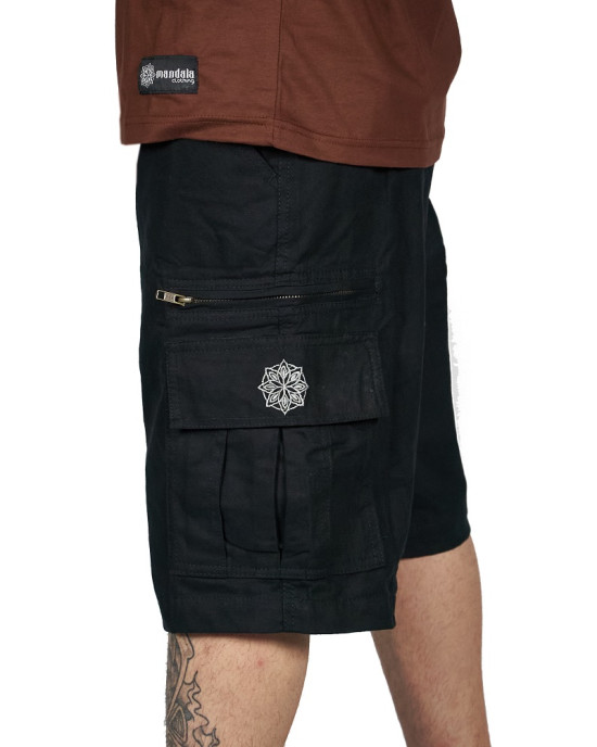 Βερμουδα Cargo Mandala 02 Black