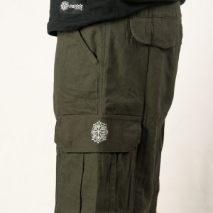 Cargo Shorts Βερμούδα Mandala Dark Olive 01