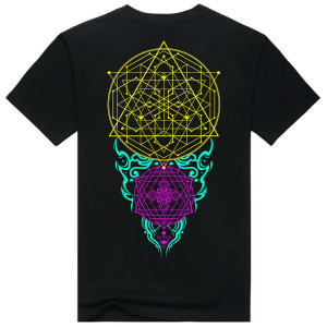 T-Shirt Mandala Energy Matrix Μαύρο