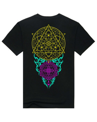 T-Shirt Mandala Energy Matrix Μαύρο