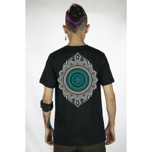 T-Shirt Mandala Nexus Μαύρο