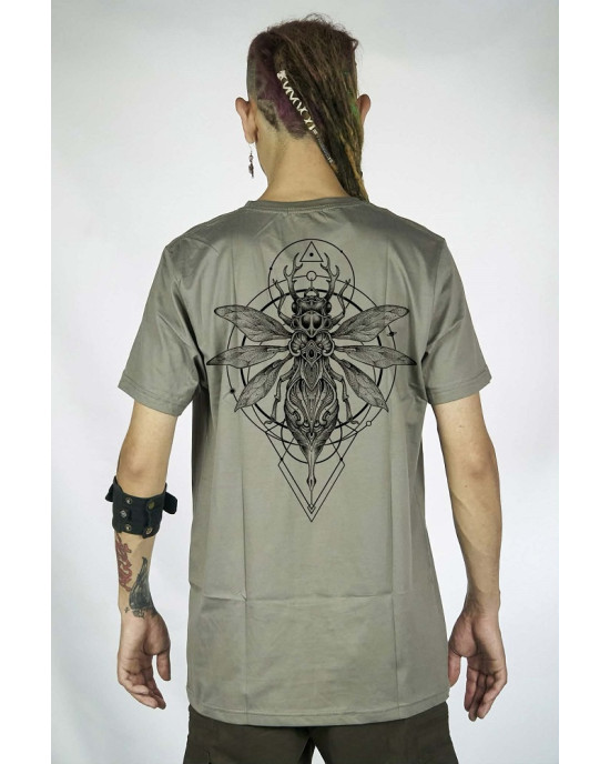 T-Shirt Mandala Sacred Totem Ανοιχτό Καφέ